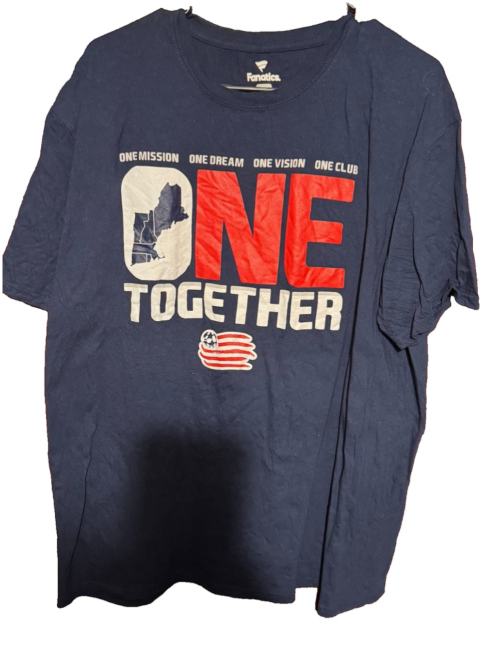 New England Revolution Fanatics T-Shirt Men Size XL Blue